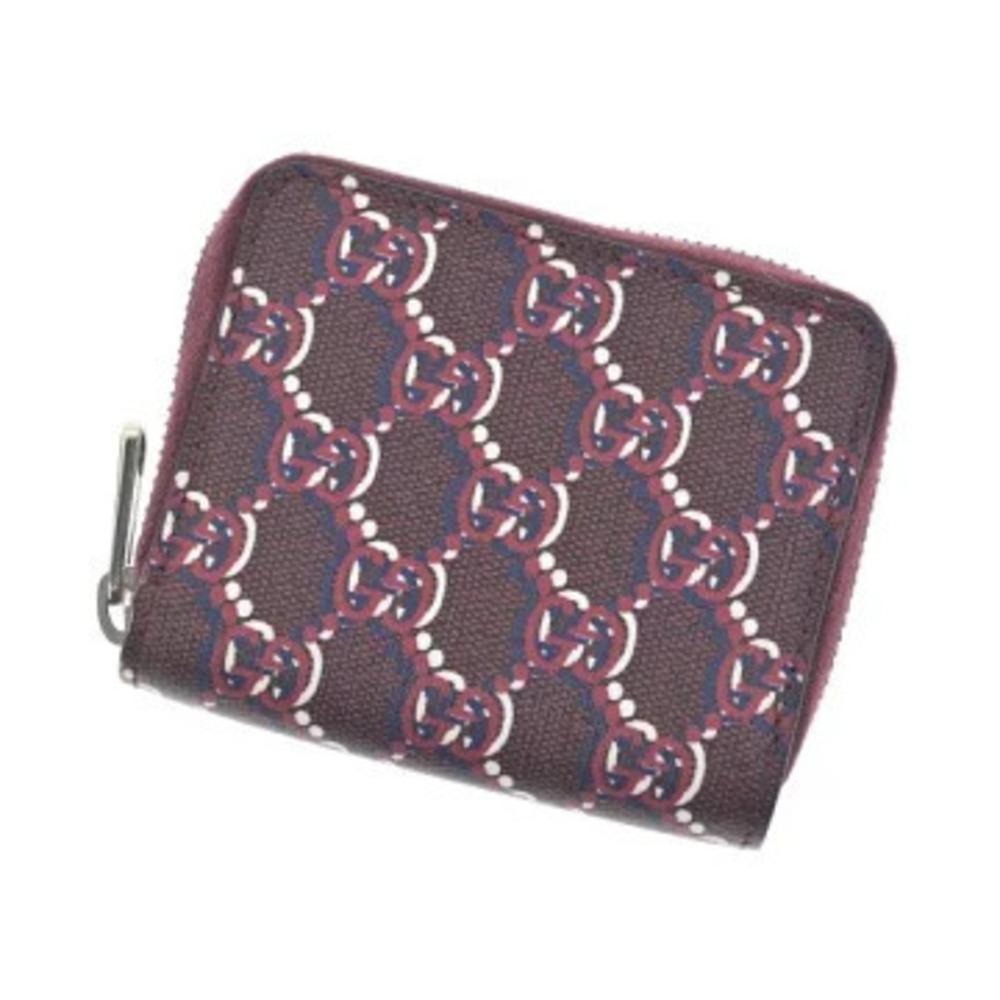 GUCCI Wallet Case Red White Navy Blue All over